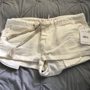 Free People Linen Shorts